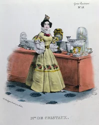 Ein Kristallverkäufer, ca. 1840
